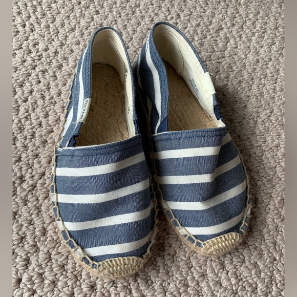 Navy Striped Espadrilles - Picture 3 of 4